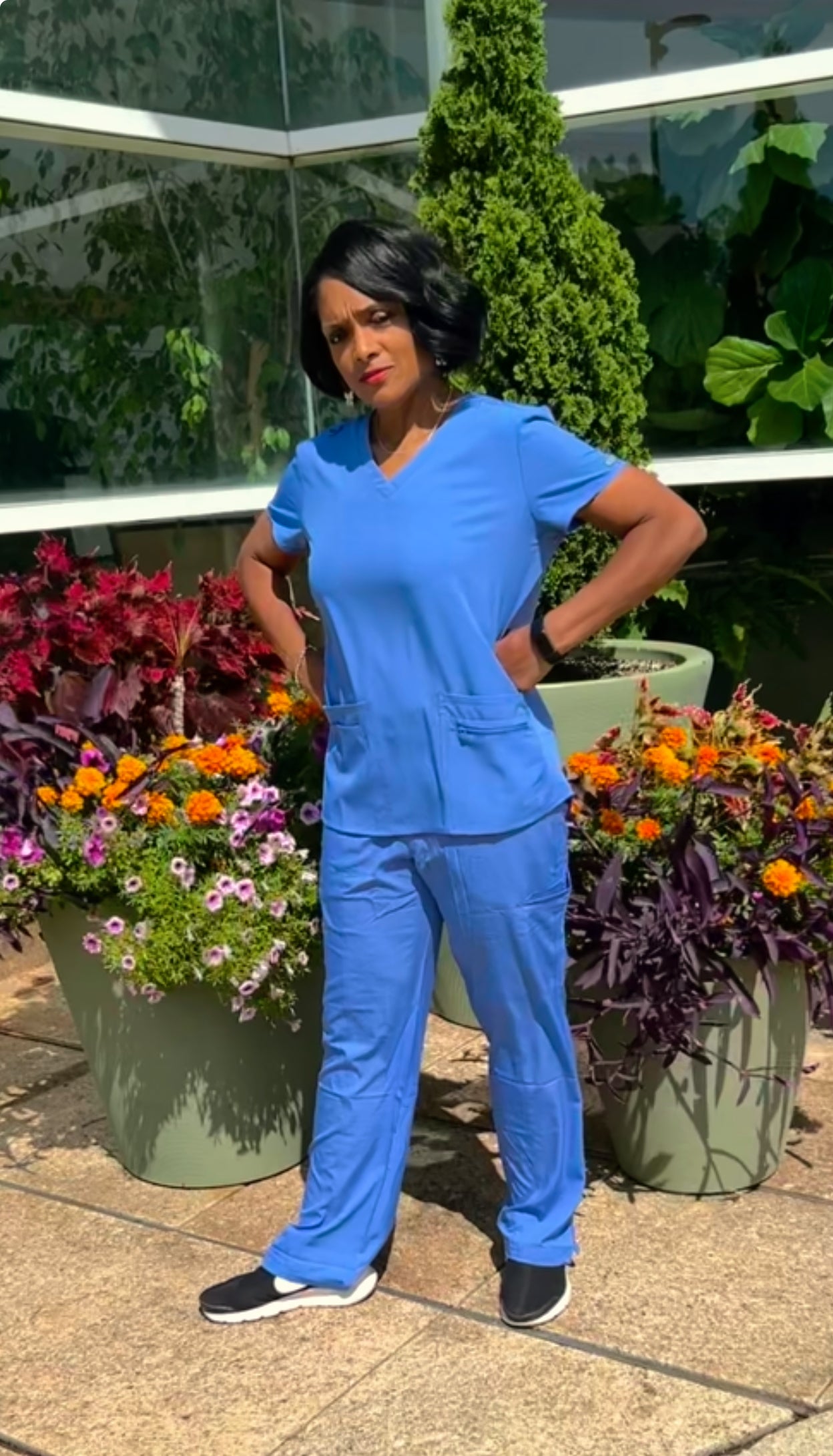 Ceil blue scrub set